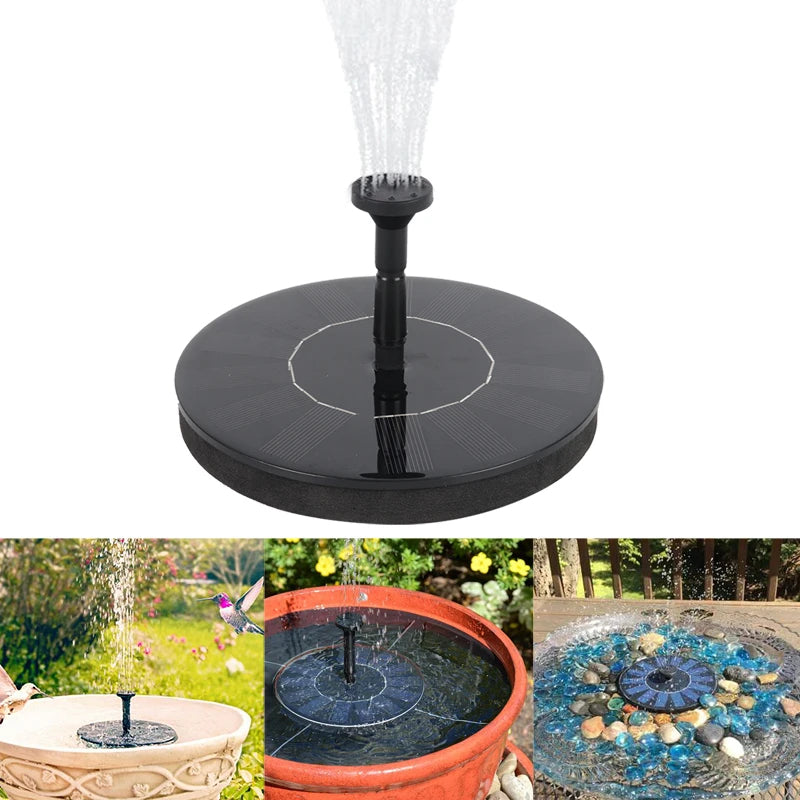 Solarbetriebener Gartenwasserbrunnen