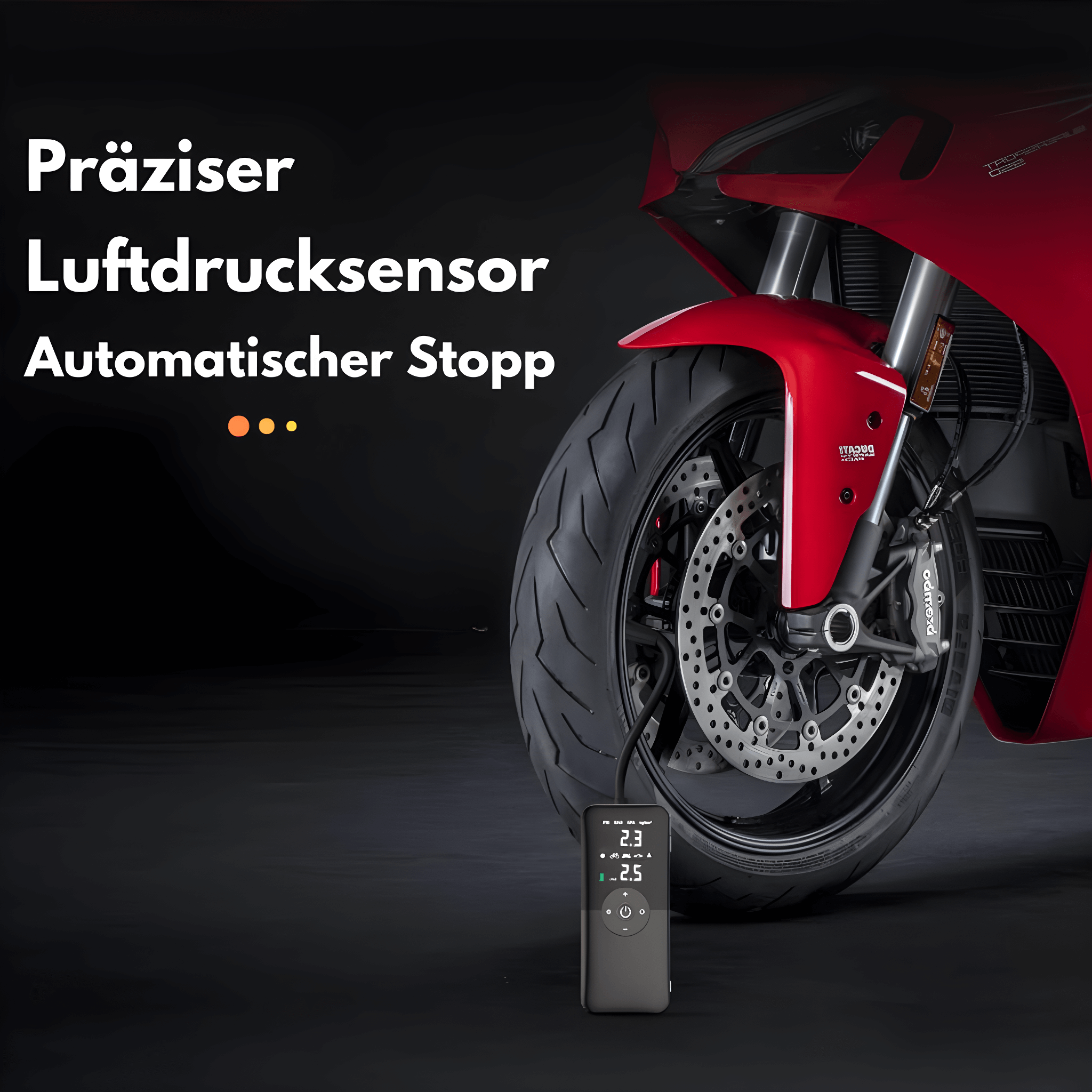 Zelara Luftpumpe mit Digitalanzeige