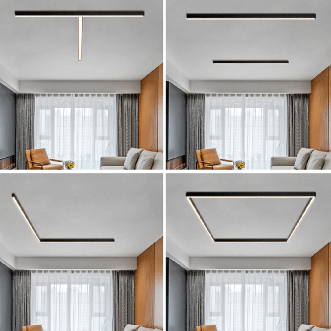 Lineare LED Deckenleuchte Industrie Design