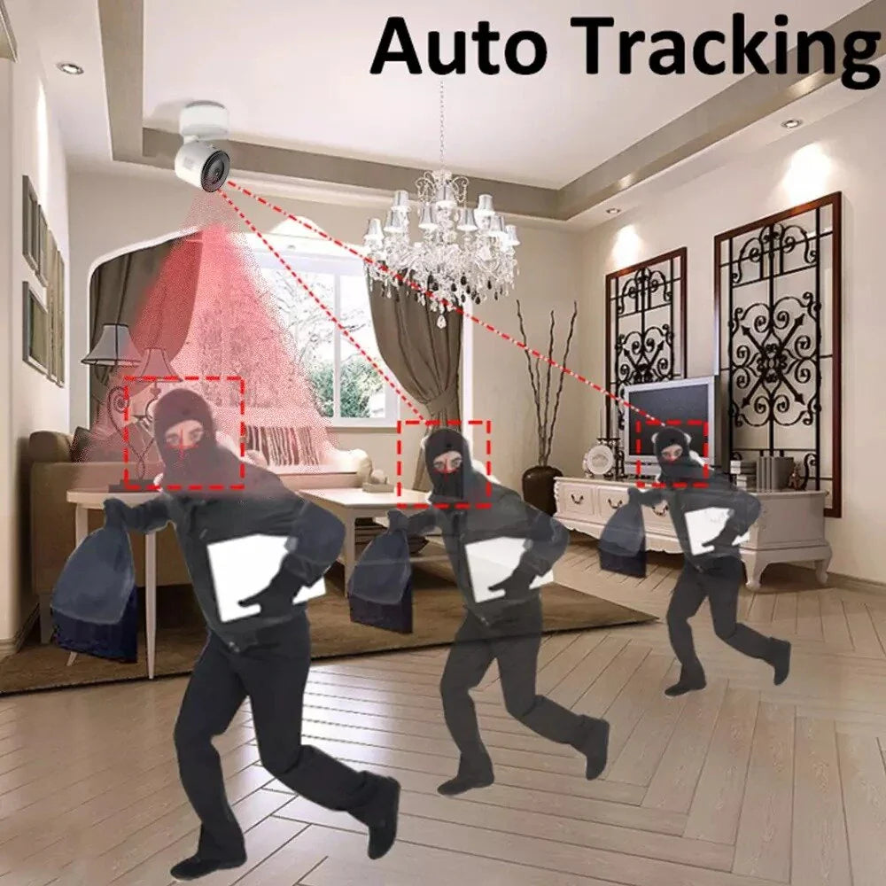 Tuya 360° Drahtlose Smart WiFi Kamera 1080P Innenbewegungsverfolgung, Cloud-Speicher Babyphone & Sicherheitsüberwachung