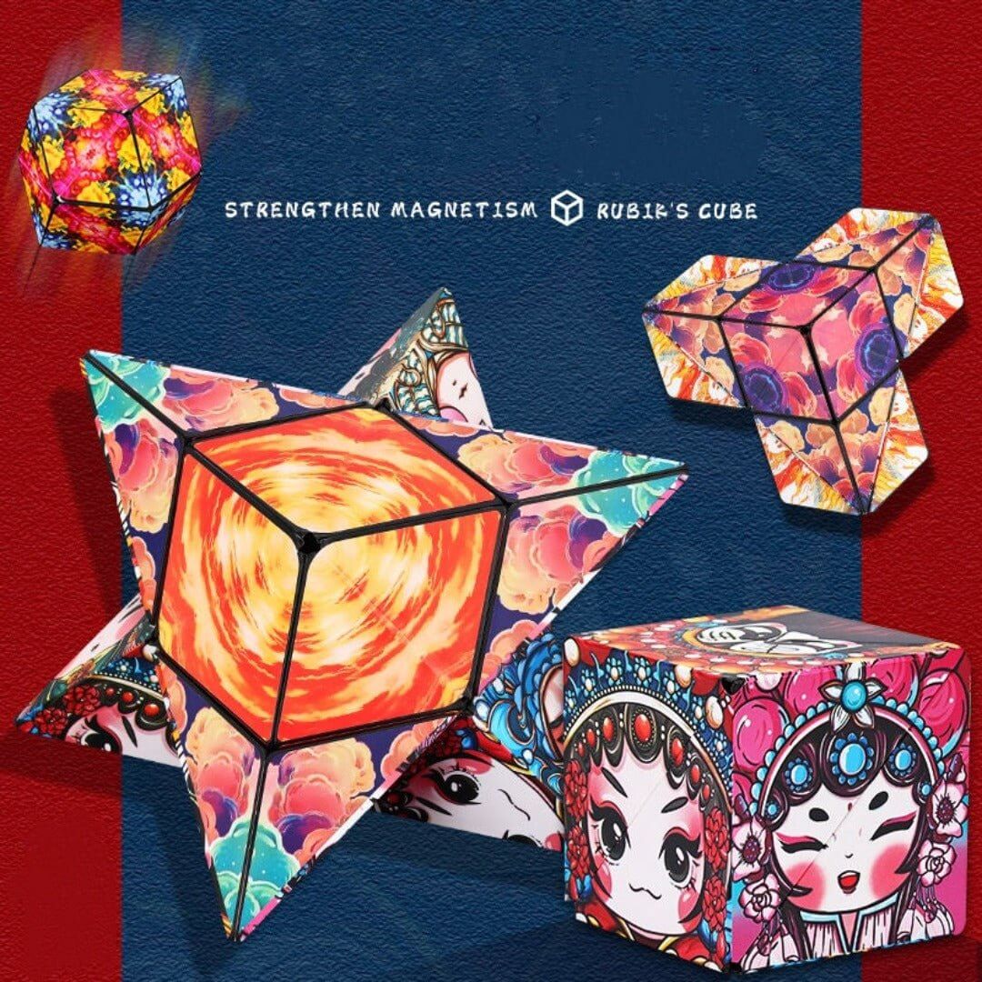 Magnetischer Kreativwürfel: Formen &amp - Muster