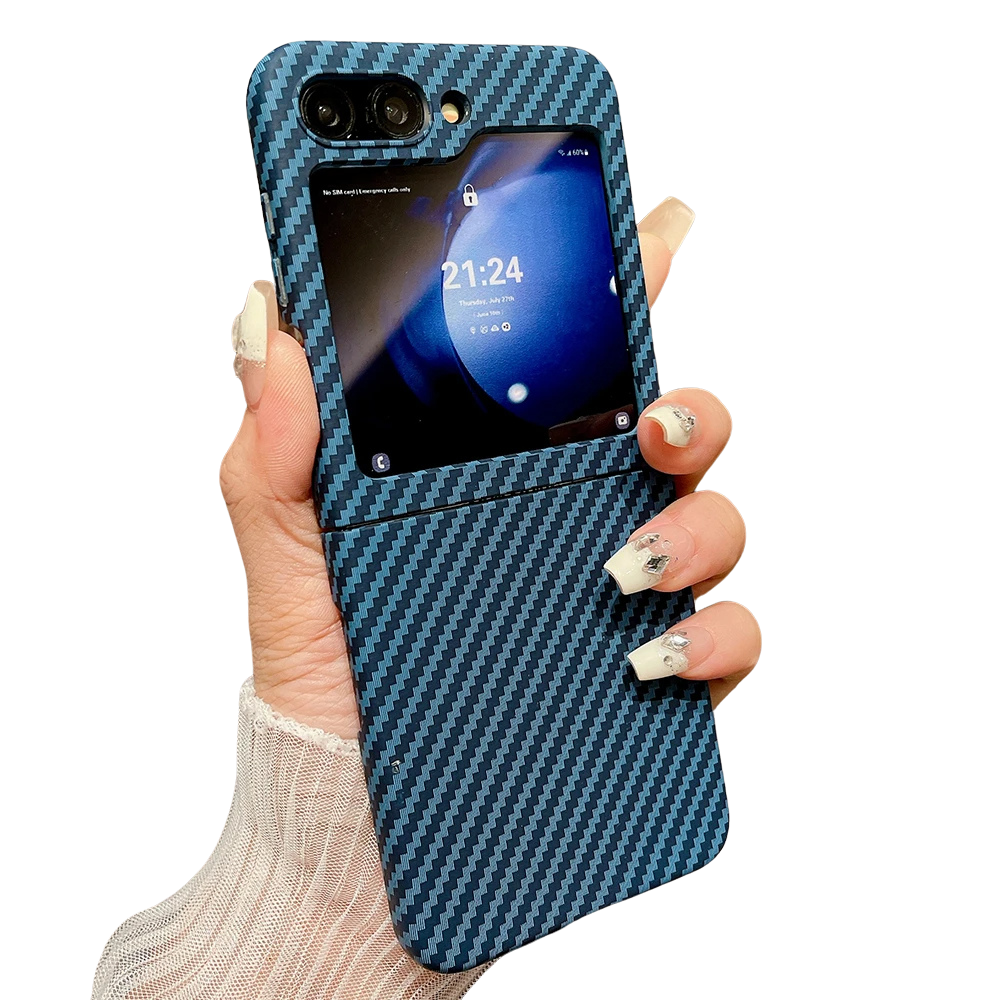 Carbon Fiber Samsung Z Flip Schlagfeste Schutzhülle