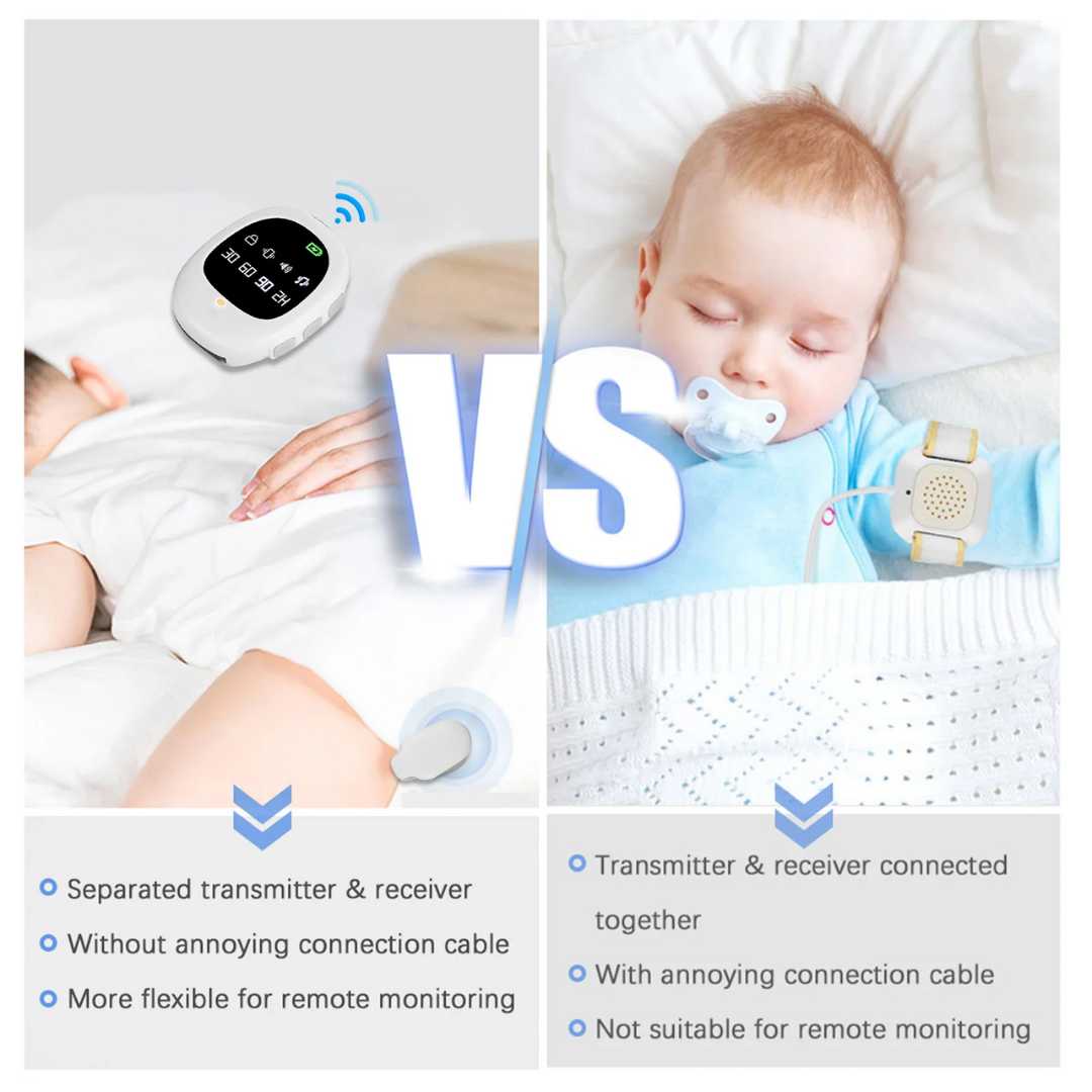 Drahtloses Bettnässen Enuresis Alarm