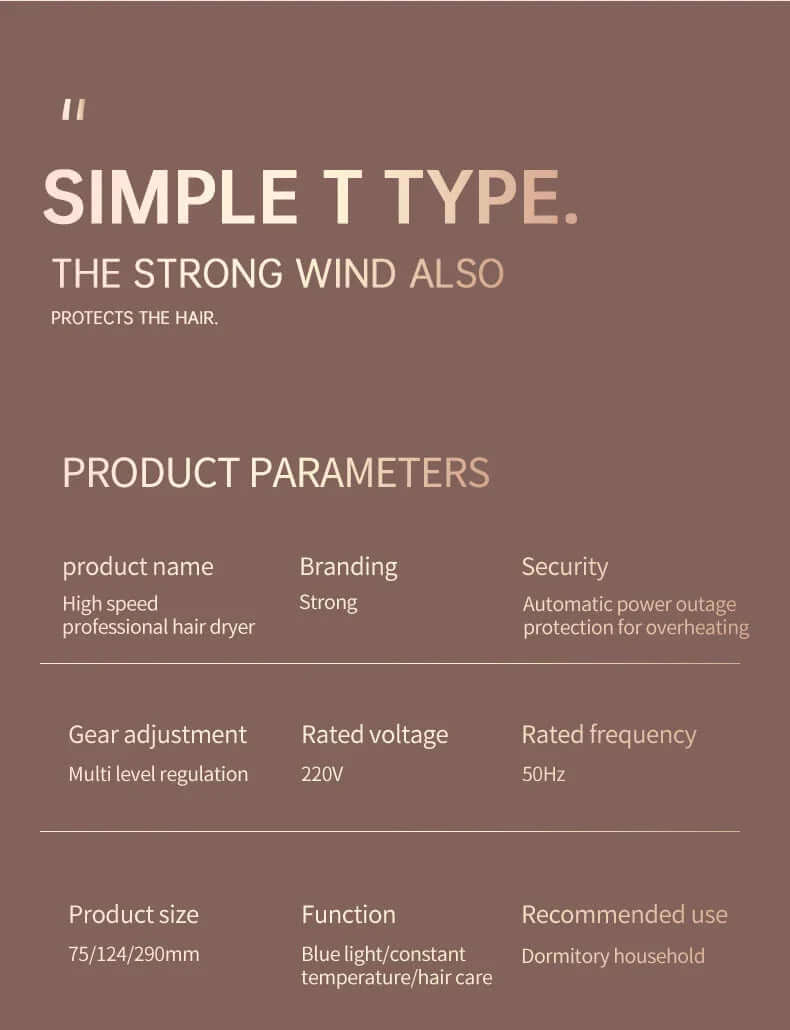 2400W Haartrockner mit Ionen-Technologie - Schnelltrocknend & schonend