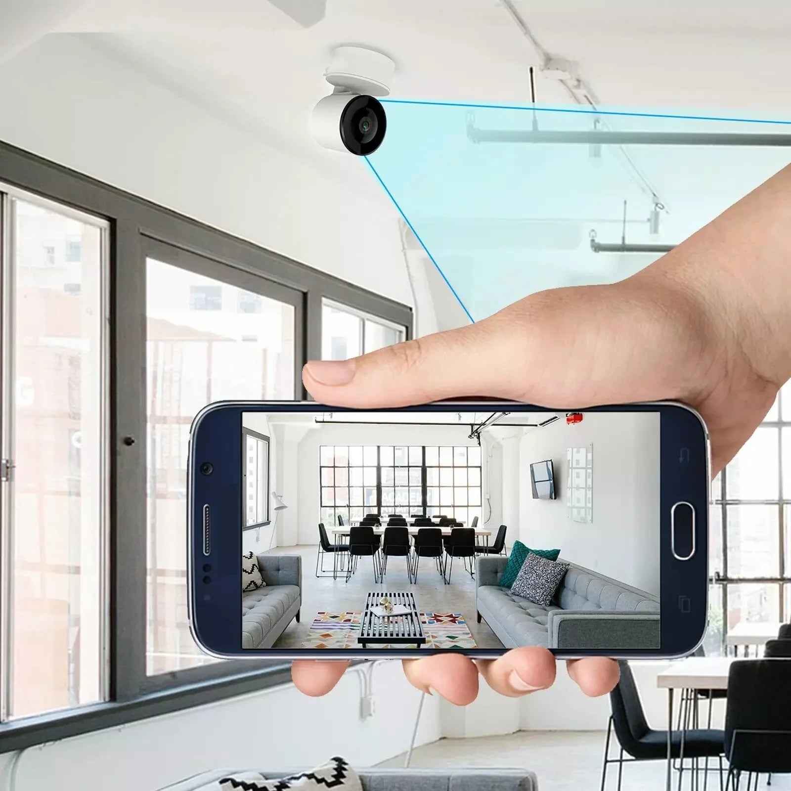 Tuya 360° Drahtlose Smart WiFi Kamera 1080P Innenbewegungsverfolgung, Cloud-Speicher Babyphone & Sicherheitsüberwachung