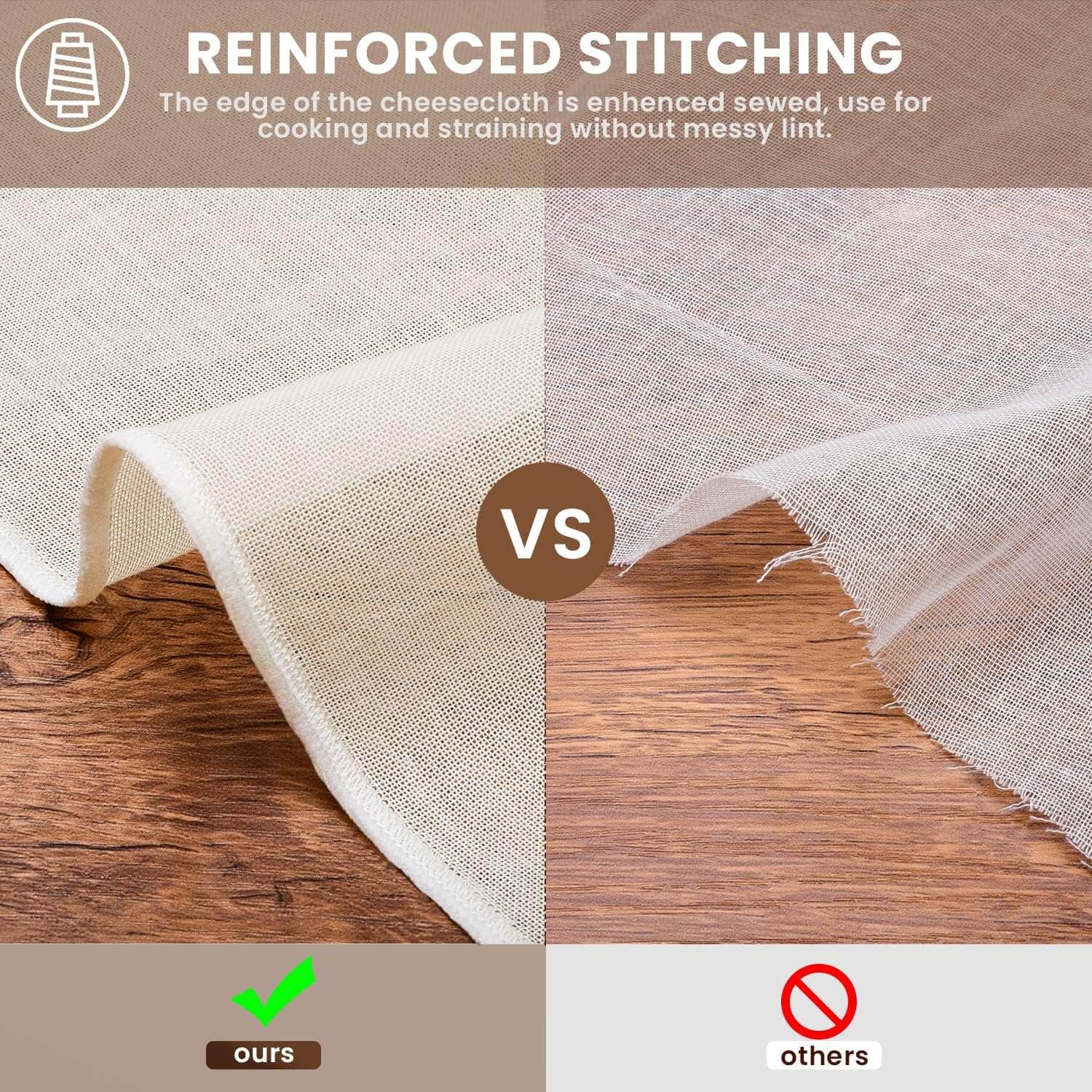 Feines Vorgepacktes Käsetuch - 100er Grad