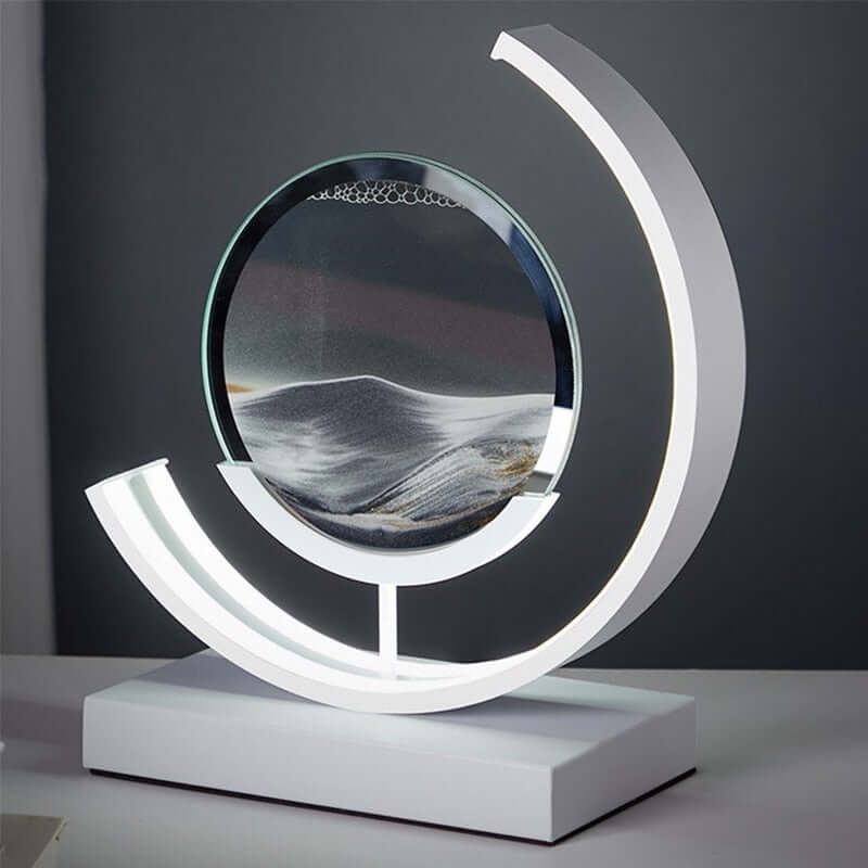 Zelara Sandbild Tischlampe - Dynamische Kunst
