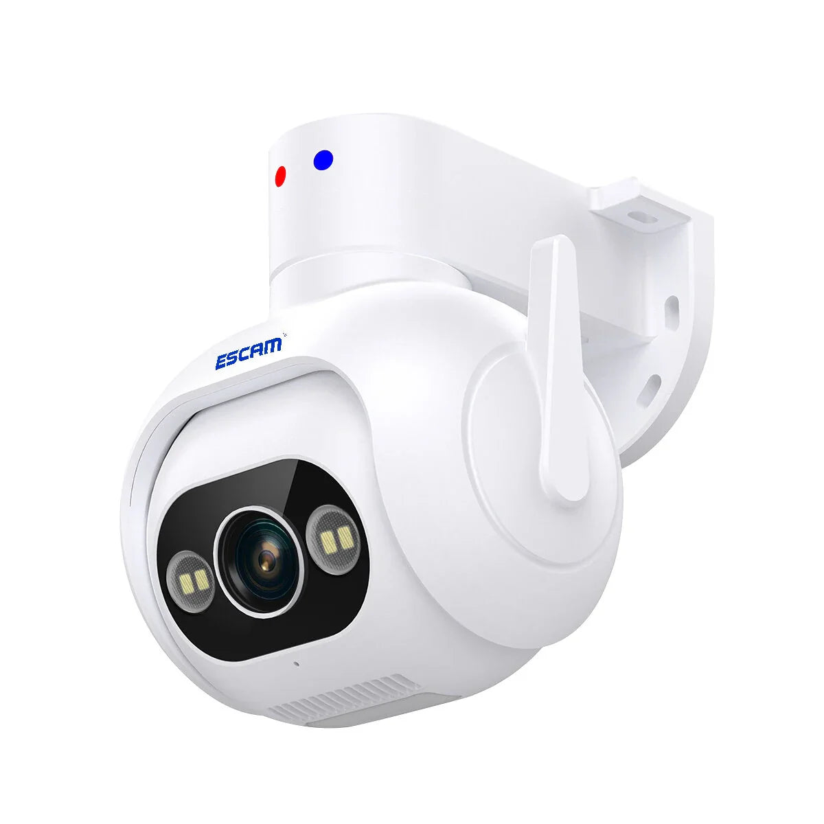 ESCAM PT304 4MP 1440P 10X Zoom IP-Sicherheitskamera mit humanoider Erkennung, WIFI, Nachtsicht und Alarmton (EU-Standard)