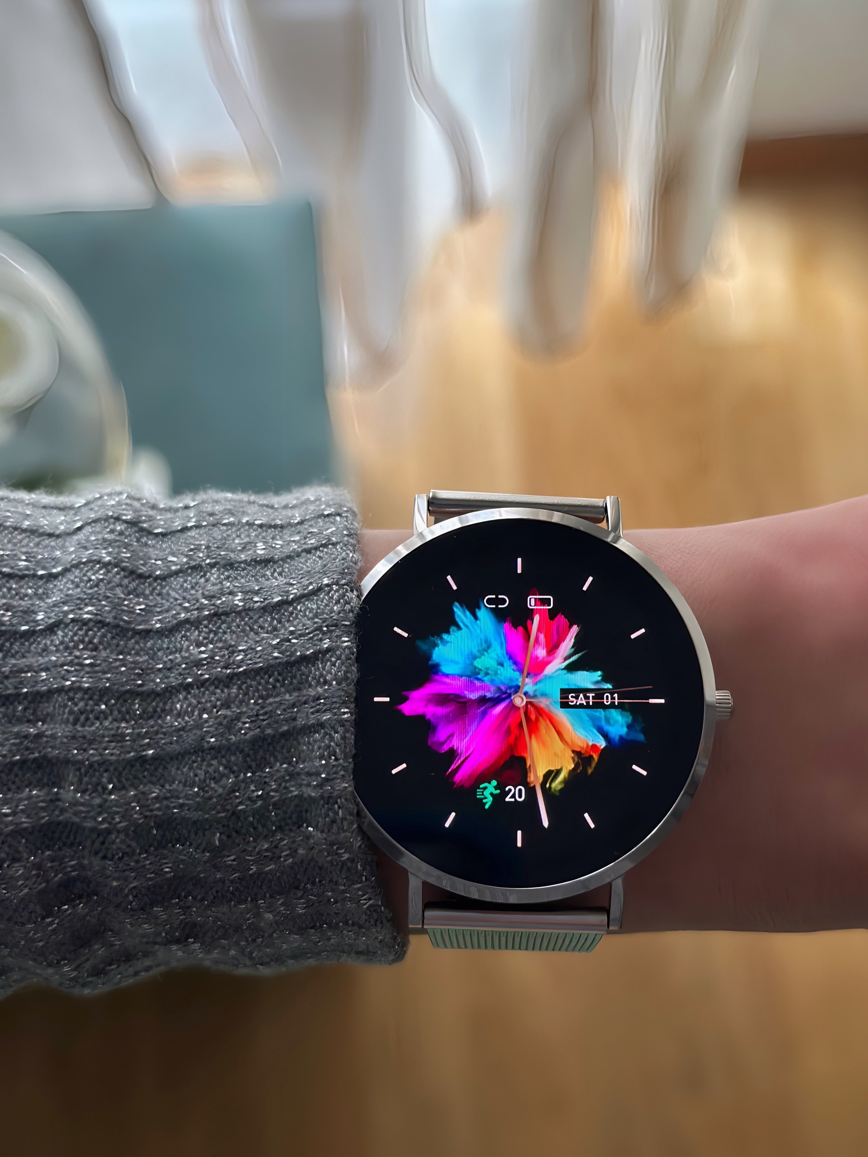 Milennia Smartwatch | Stilvolles Design | AMOLED HD | Gesundheits- & Sportfunktionen