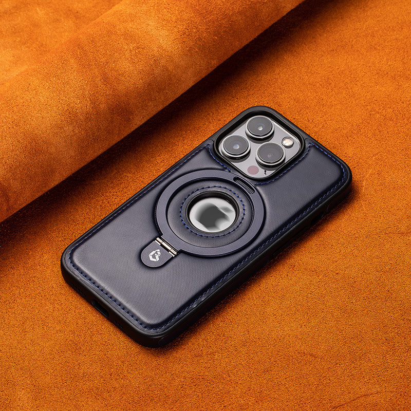 Vollständige Abdeckung Stoßfest Leder Magnetische Stand iPhone Hülle