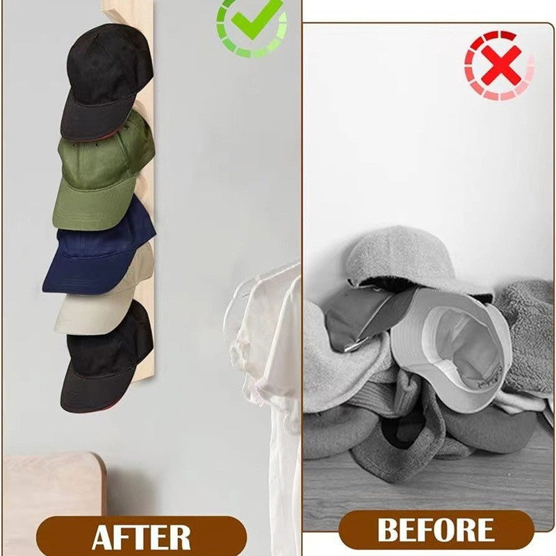 Vertikaler Holz-Hutständer für Basecaps