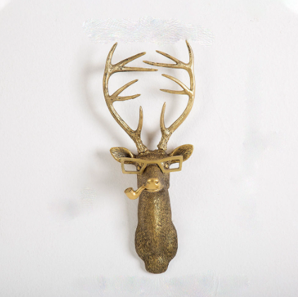 Nordische Tierkopf-Wanddekoration