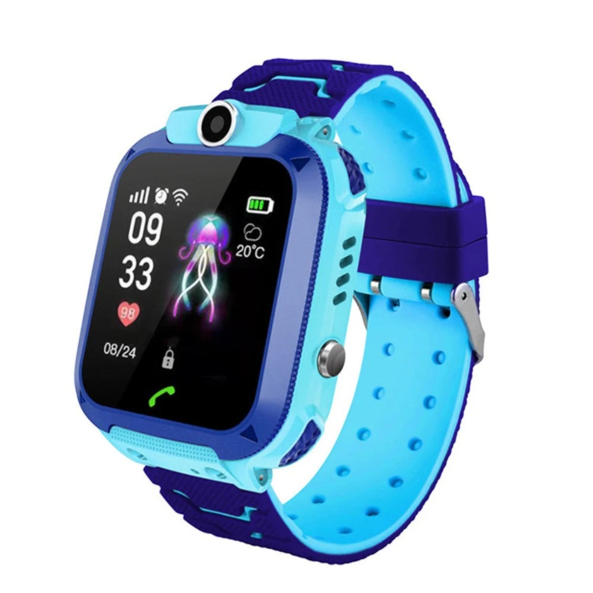 Kindersmartwatch mit GPS, Kamera, Anrufen und SOS-Taste – KidSecure