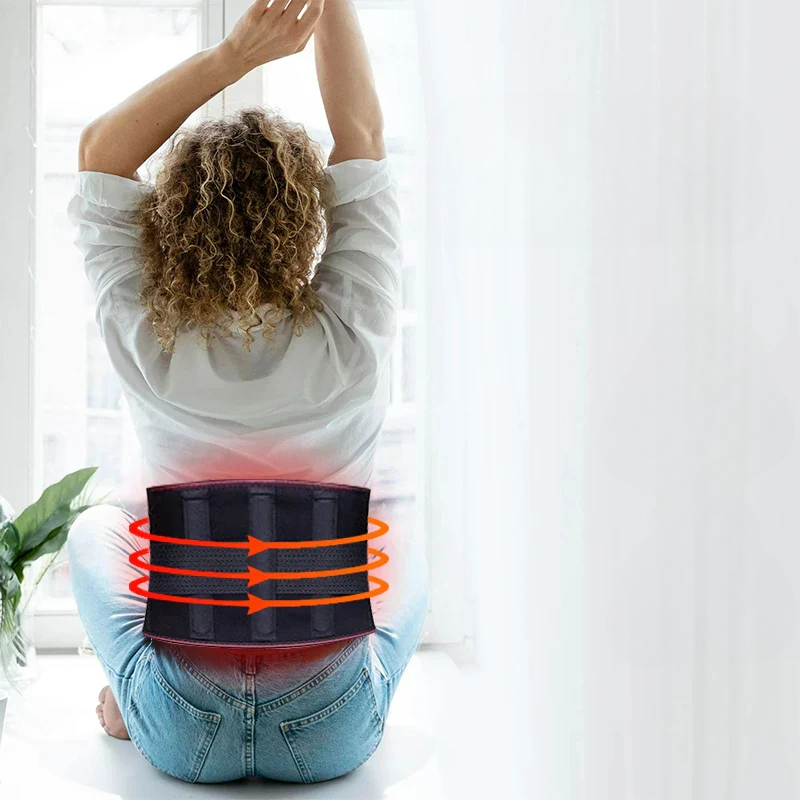 Ergonomischer Wärmegürtel zur Schmerzlinderung im Rücken