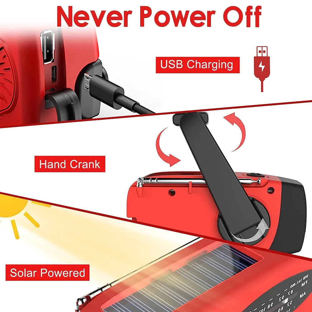 LifeSaver Multifunktionales Aufziehradio