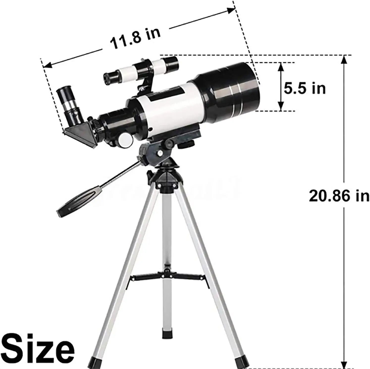 Professionelles astronomisches Teleskop - Mondbeobachtung mit Tischstativ Geschenk - 150x Zoom