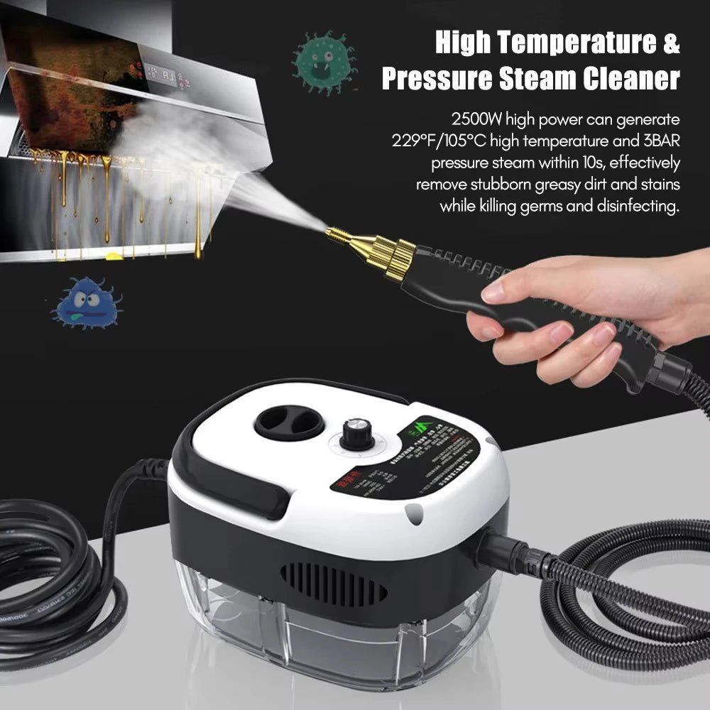 2500w Dampfreiniger Mit Hochdruck - 6 Stufen Für Zuhause Und Küche