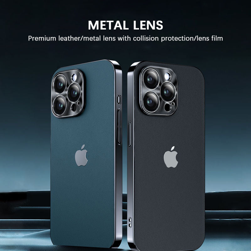 iPhone-Serie | Lederschutzhülle mit goldenem Rand