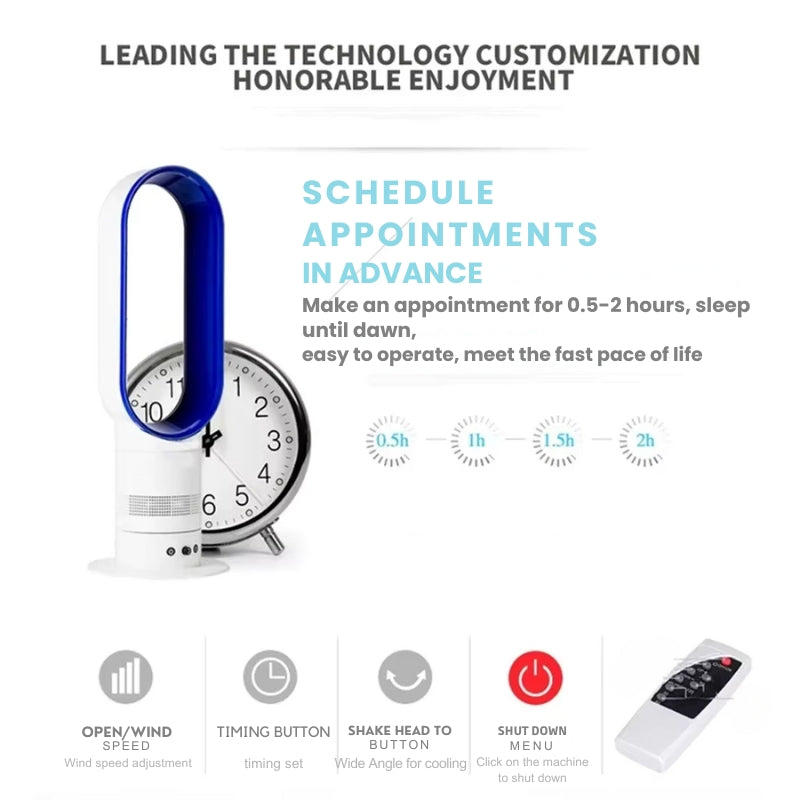 Blade-loser Turmventilator-Heizgerät | Energieeffiziente heiße und kalte Luftströmung