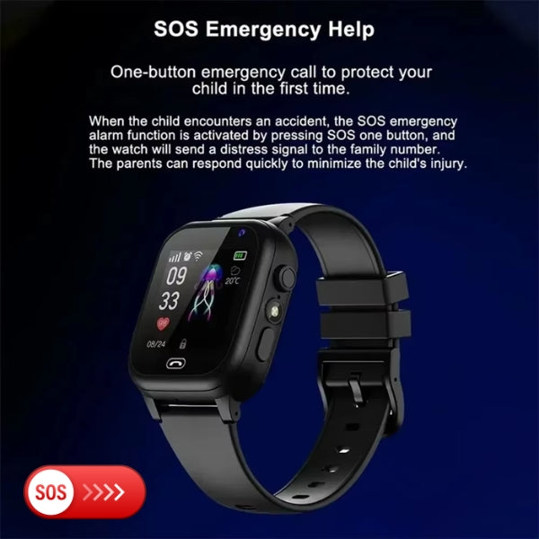 GPS-Smartwatch für Kinder – Kinderuhr mit GPS-Tracker und SIM-Karte