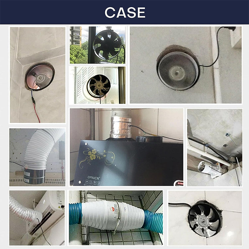 Wandmontierter, geräuscharmer Kanalventilator