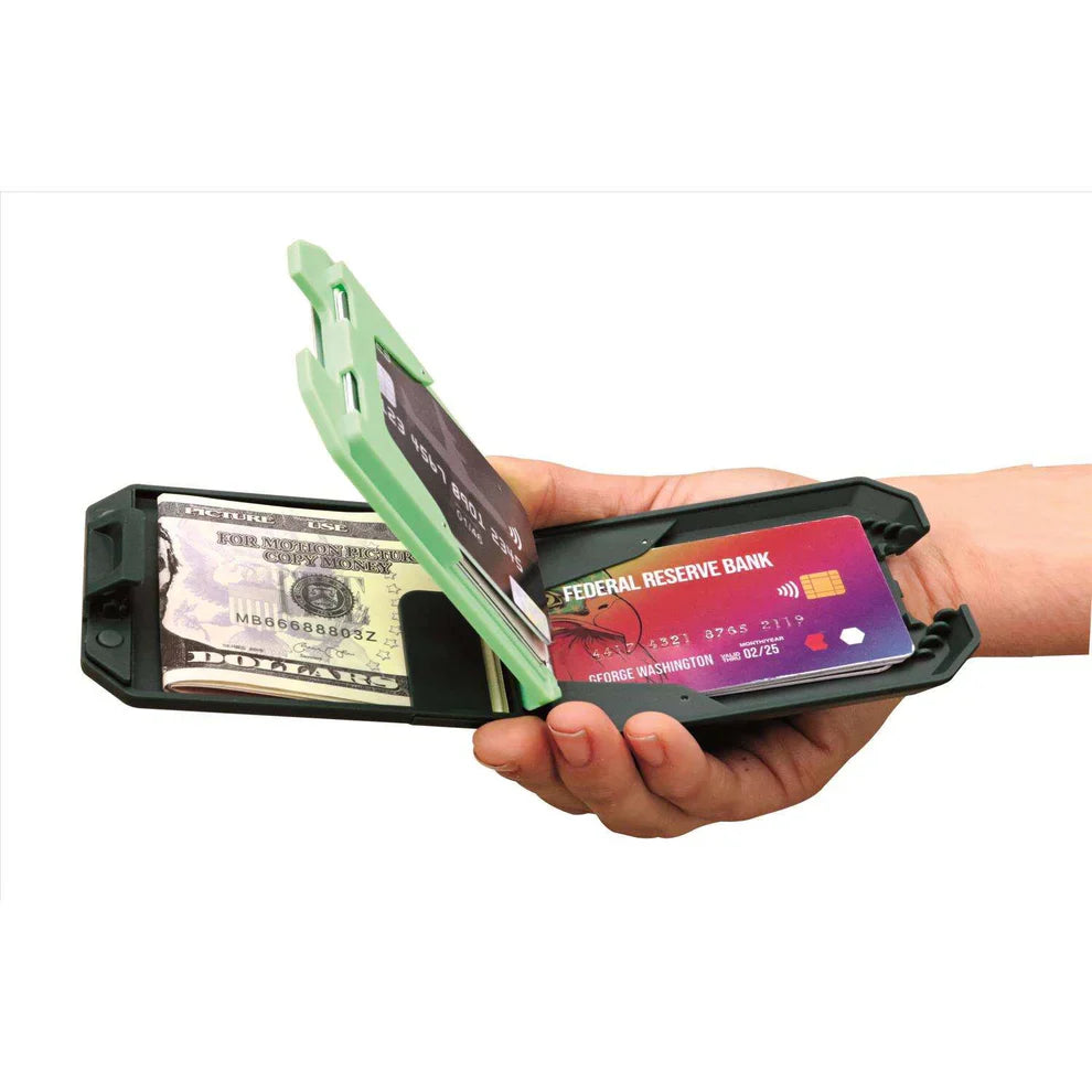 Slim RFID Aluminium Wallet – Auto-Lock & Geldclip