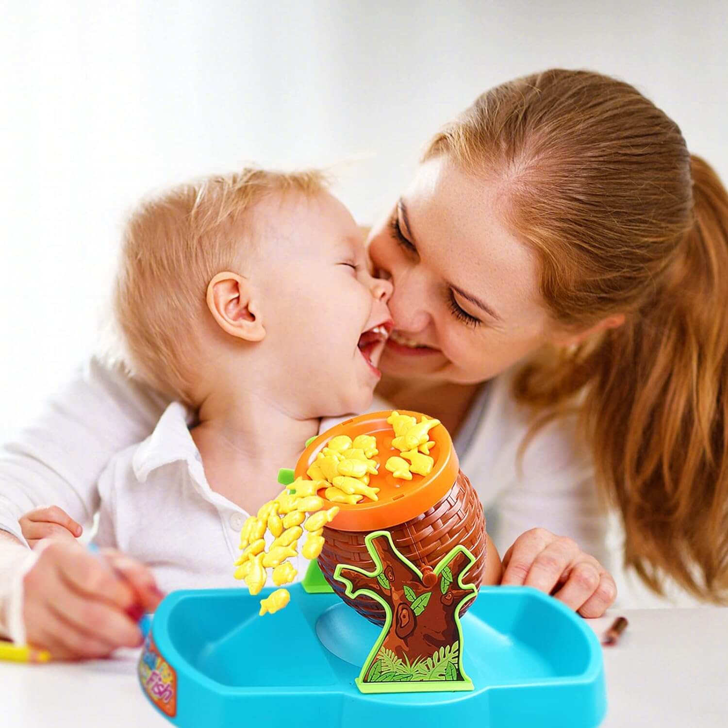 Familien-Angelspiel - Geschicklichkeitsspiel zum Stapeln