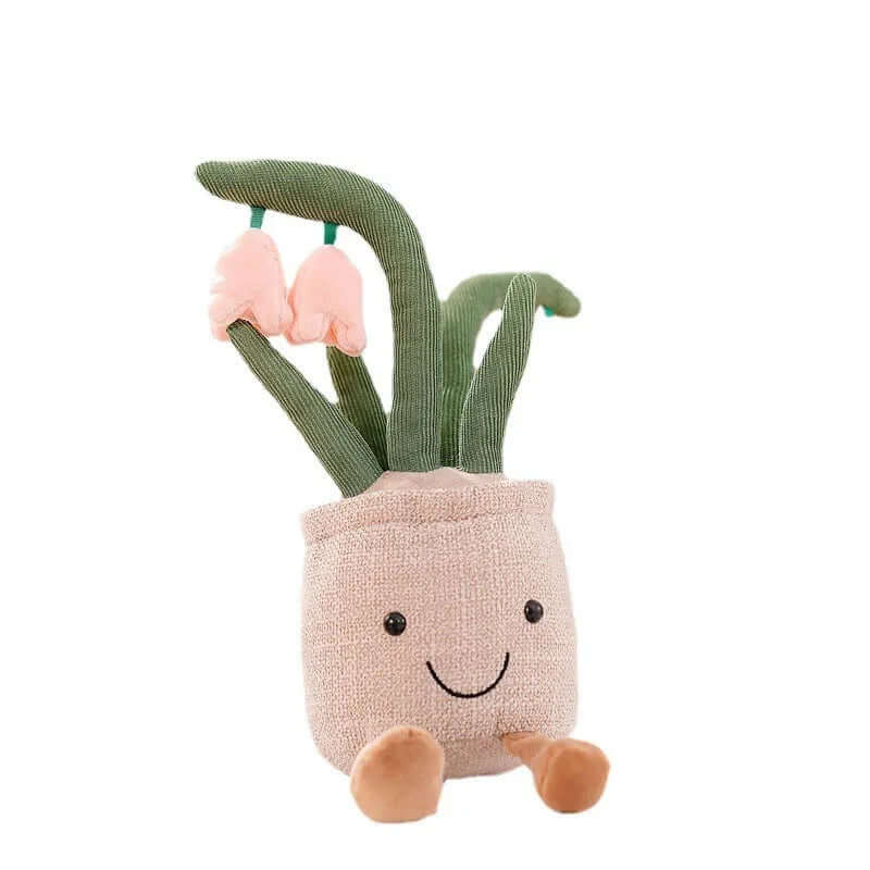 Kuschelige Blumen-Plüschfigur - Weicher Kissen-Begleiter
