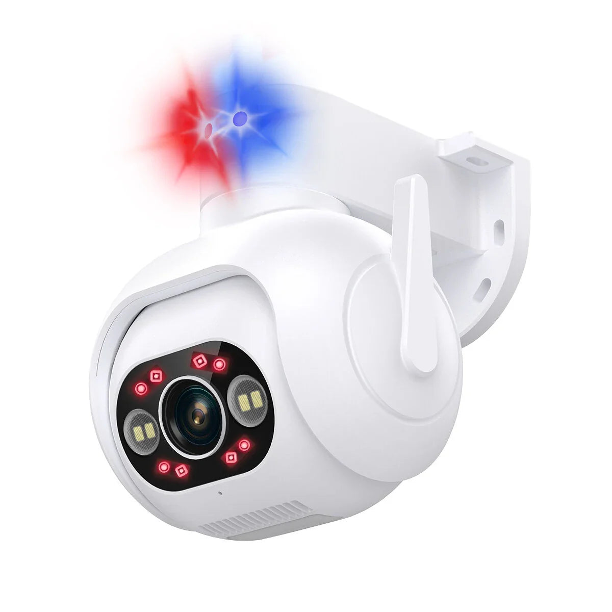 ESCAM PT304 4MP 1440P 10X Zoom IP-Sicherheitskamera mit humanoider Erkennung, WIFI, Nachtsicht und Alarmton (EU-Standard)
