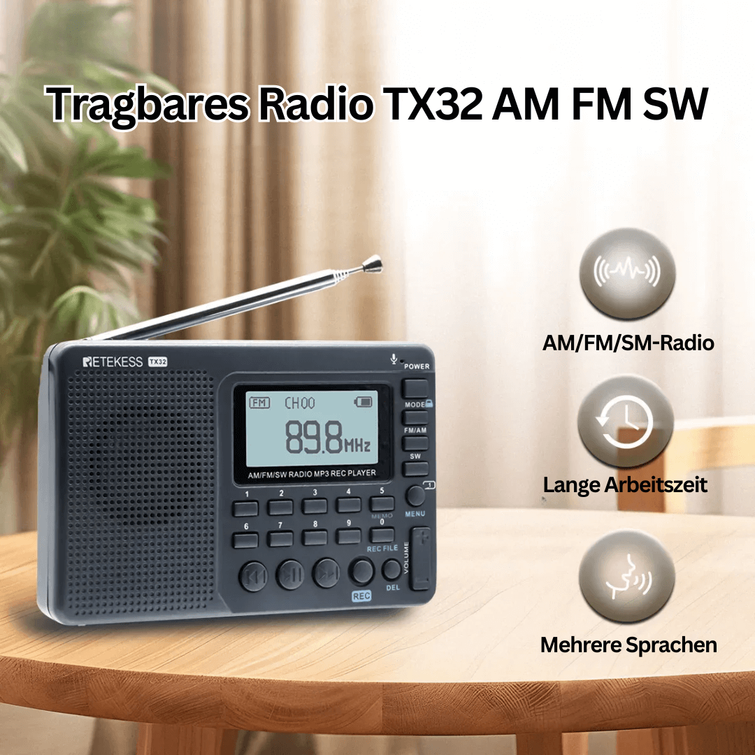 Zelara Multiband-Radio mit Aufnahmefunktion