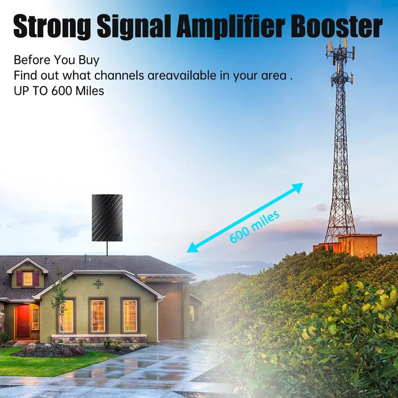 Langstrecken Innen HDTV 4K Digitale Antenne 600 Meilen