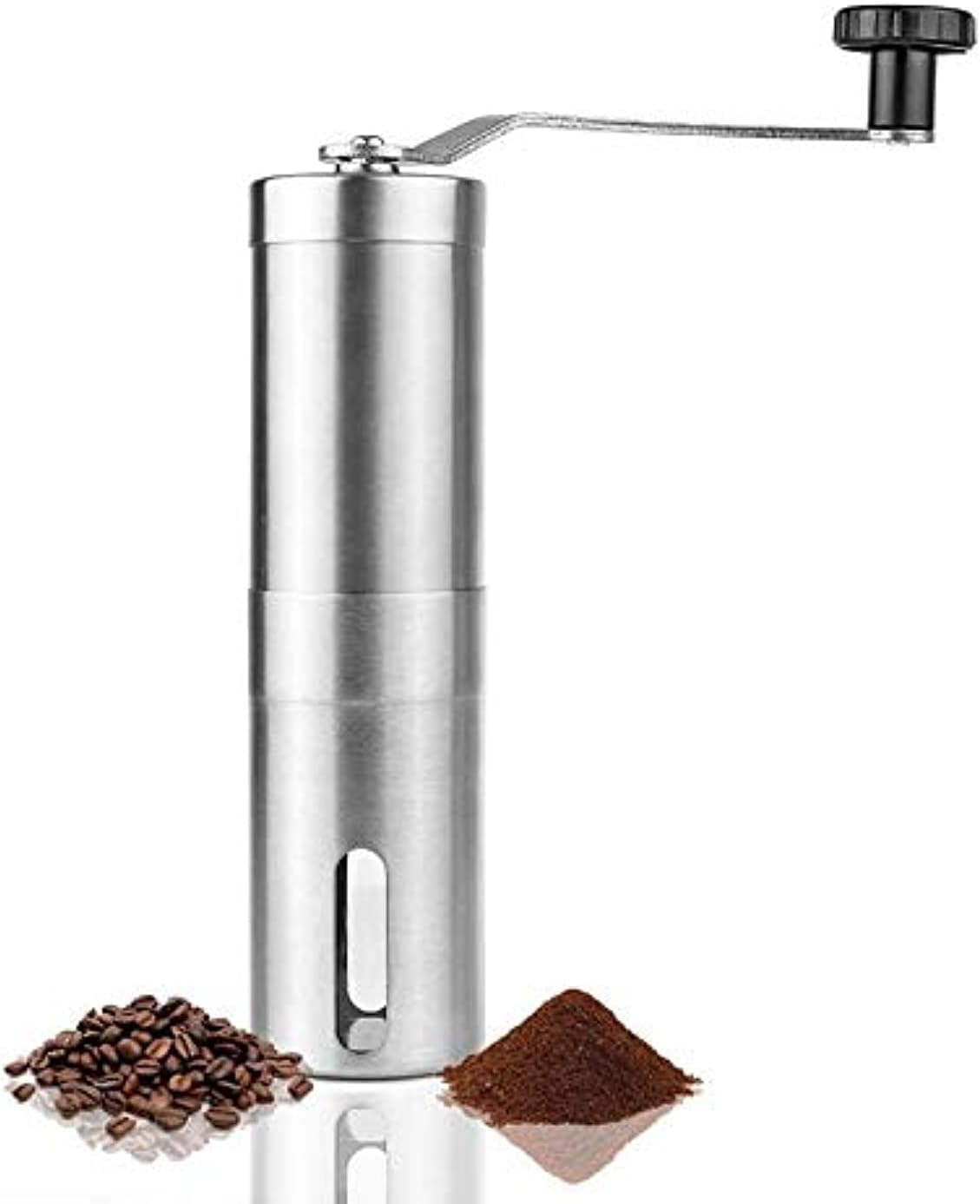 Tragbarer Kaffee grinder aus Edelstahl mit Keramikmahlwerk Bohnenmühle