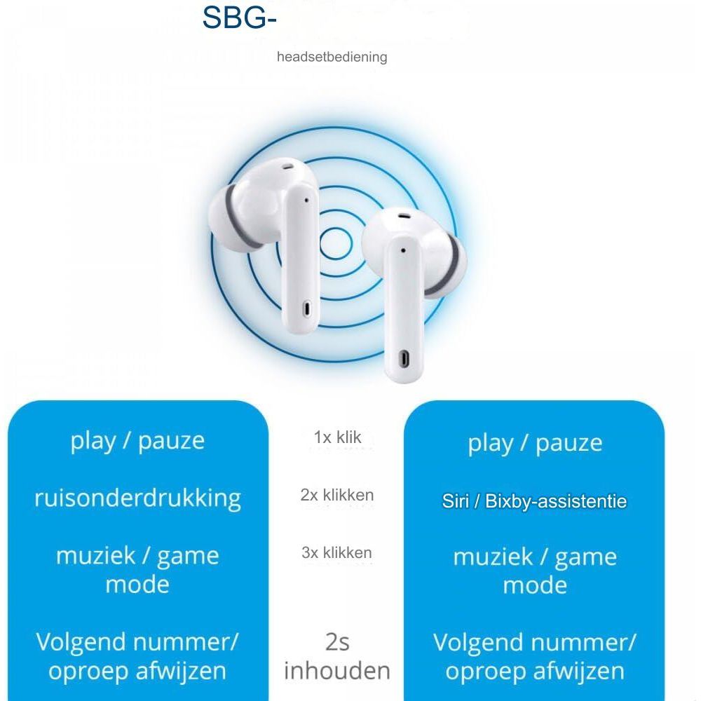 Multifunktionale Bluetooth-Ohrhörer A90 Pro – Bluetooth 5.3-Kopfhörer im Ohr – kabellose Ohrhörer – kabellose Kopfhörer – 4 ENC-Mikrofon mit Geräuschunterdrückung – Mini-Deep-Bass-Stereo-Sound – 36 Stunden Spielzeit – LED-Anzeige – IP7 wasserdicht
