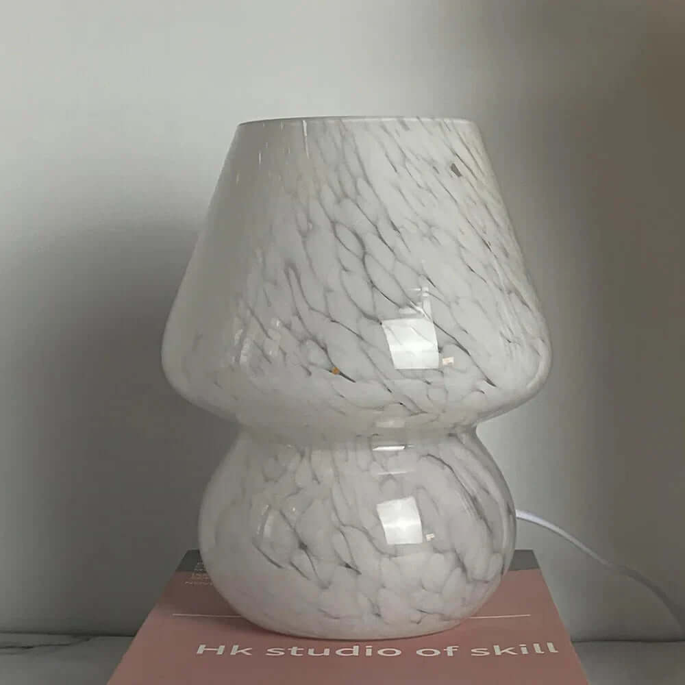 Zelara Pilzlampe aus Glas