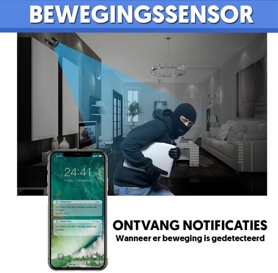 SecureView - Mini Sicherheitskamera - HD - 1080P - Drahtlos