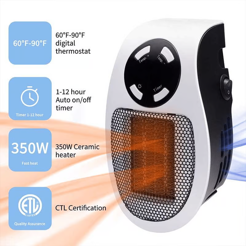 Multifunctional Compact Space Heater with Antimicrobial Air Filter