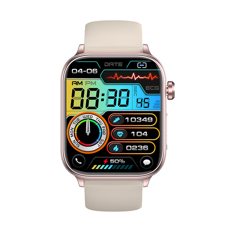 Heart Tech Smartwatch | Stylische Fitness-Uhr mit EKG, Herzfrequenz & Aktivitätstracking