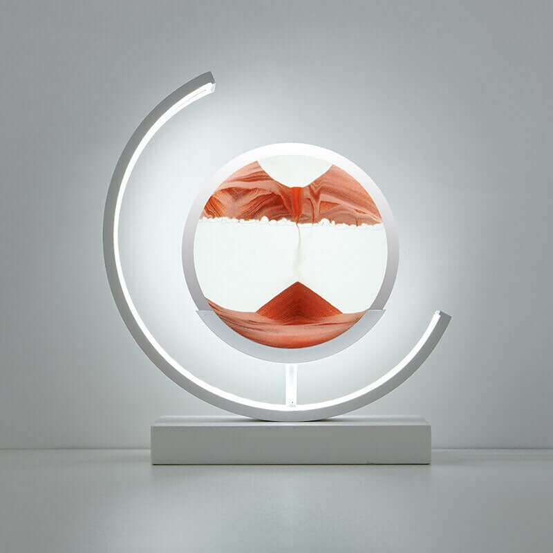 Zelara Sandbild Tischlampe - Dynamische Kunst