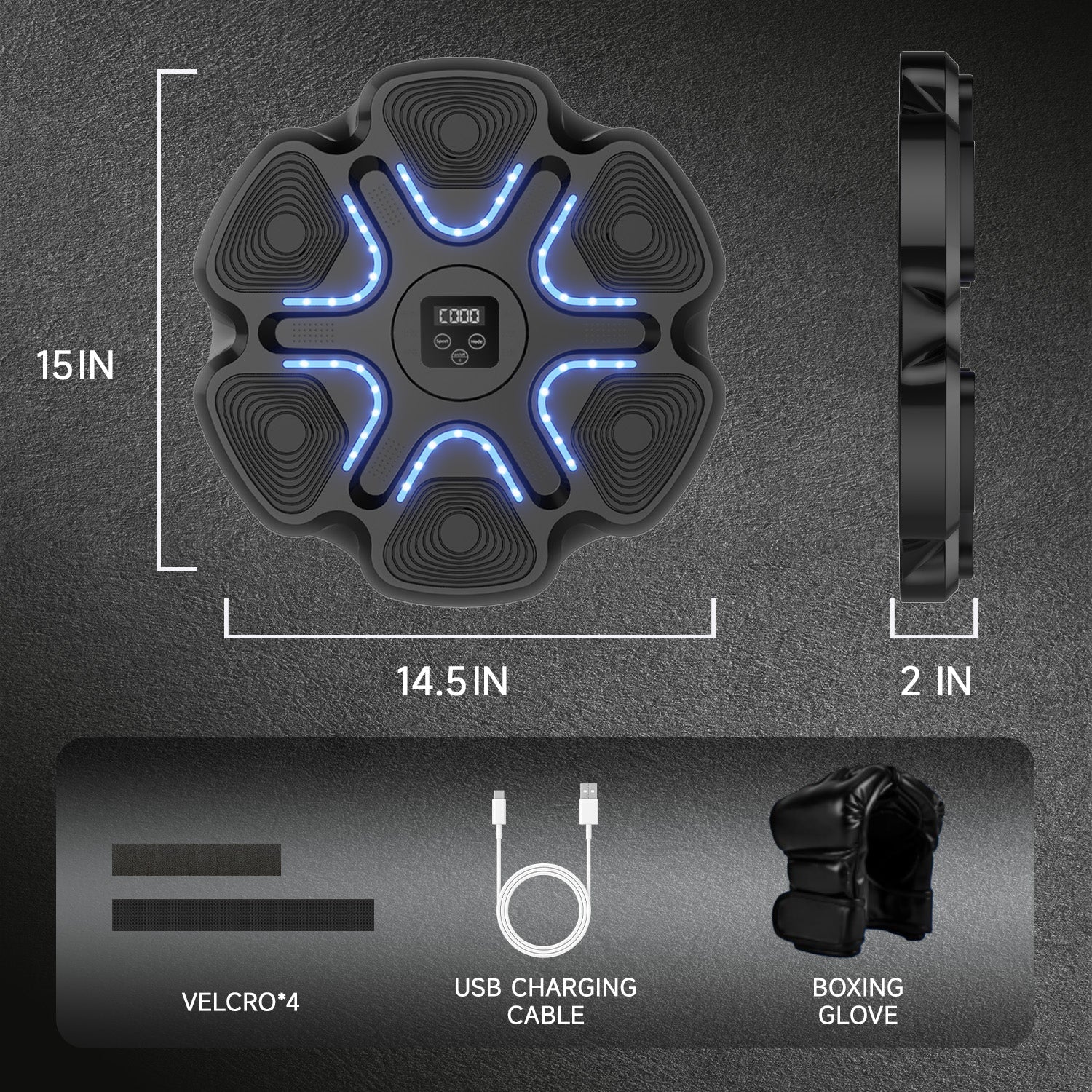 Tragbare Musik-Boxmaschine mit Bluetooth – Stressabbau & Vielfältige Trainingsmodi für Fitness