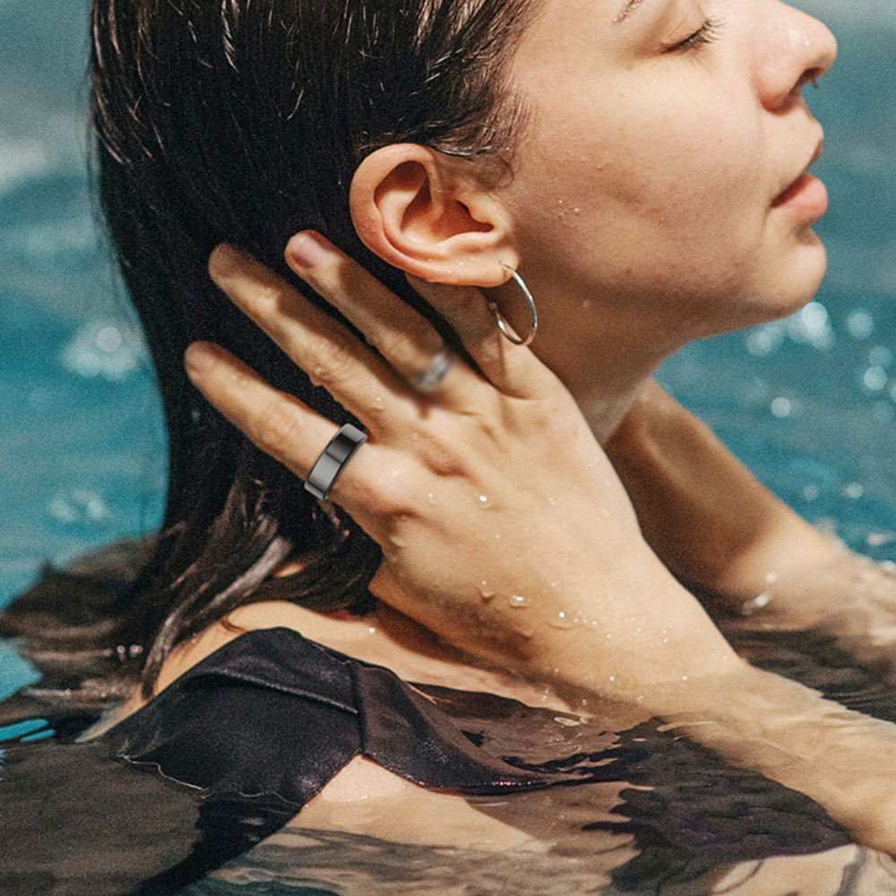 Premium Smart Ring Fitness- & Schlaftracker, wasserdicht IP68, GPS & Herzfrequenzmonitor