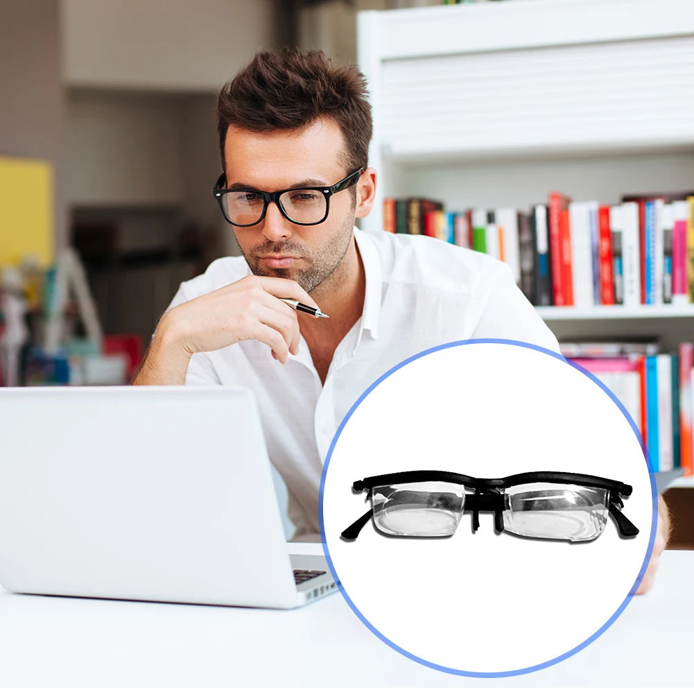 Verstellbare Fokussierbrille