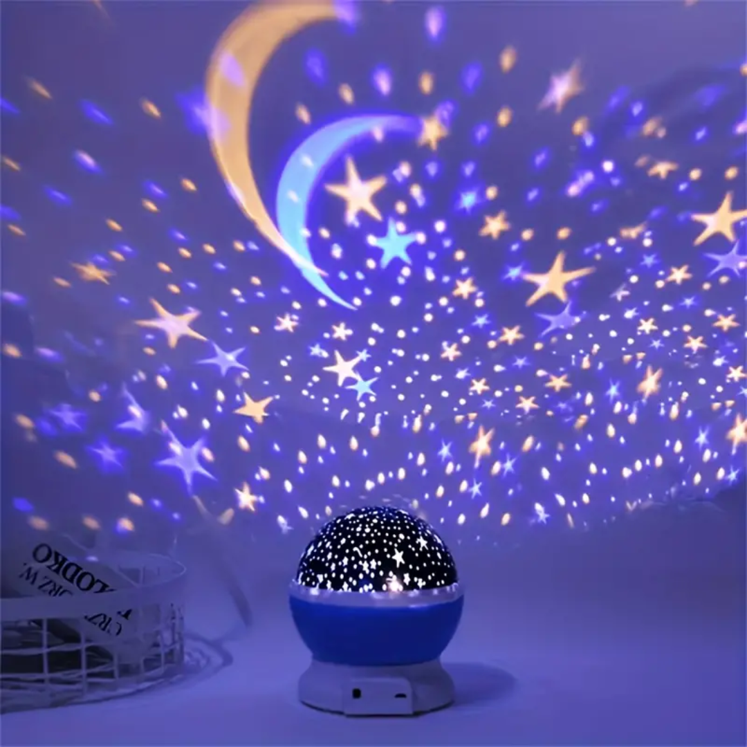 Rotierende LED Sternprojektor Galaxie Nachtlampe