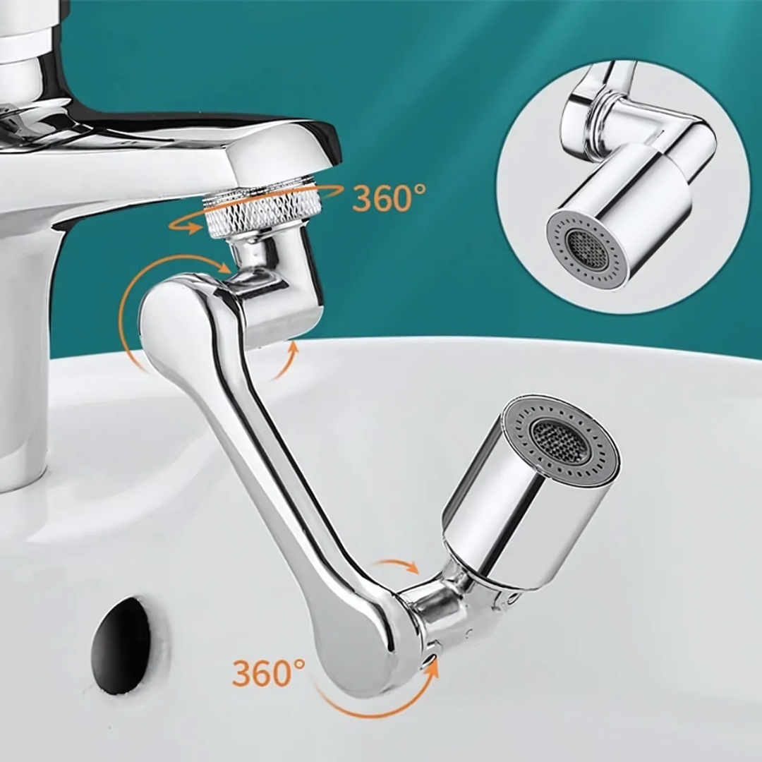 Universeller 1080° drehbarer Spritzfilter-Wasserhahn