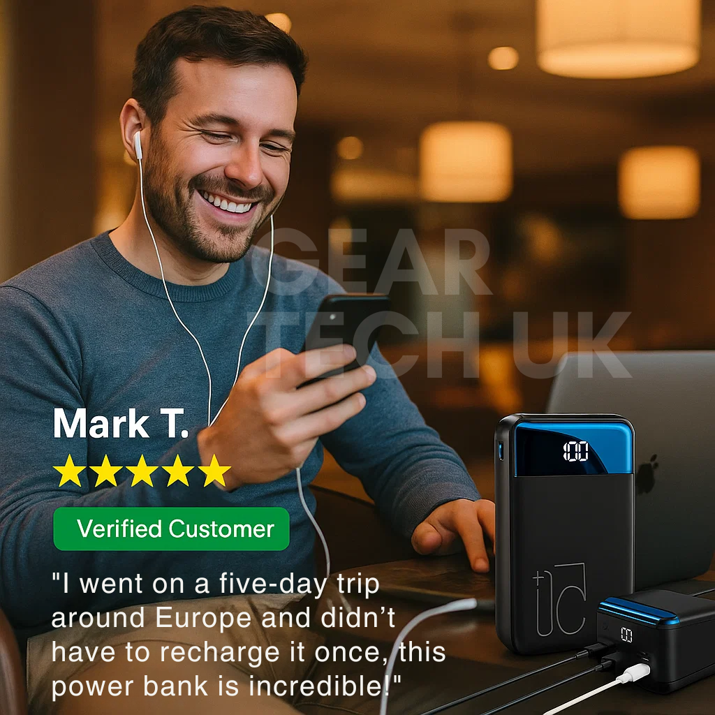 100.000mAh Powerbank mit superschnellem Laden für Handys, Tablets und Laptops - Hochleistungsportable Ladegerät
