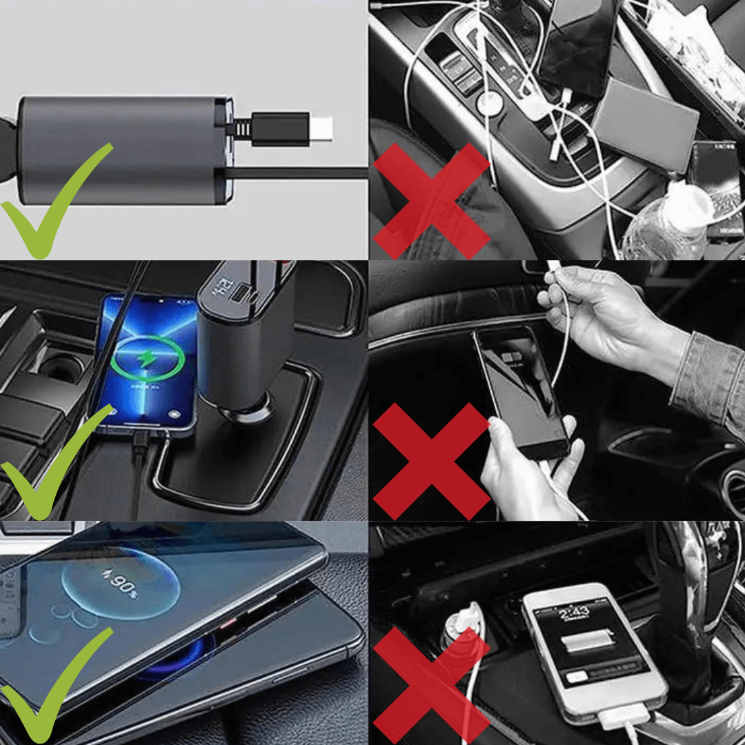 PowerHub 4-in-1 Auto Ladesation - Optimales Laden, Kompaktes Design