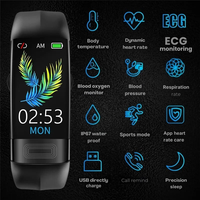 ProPulse Blutdruck- & Herzfrequenzmonitor Smartwatch – Schlank & Präzise | Für den täglichen Gebrauch