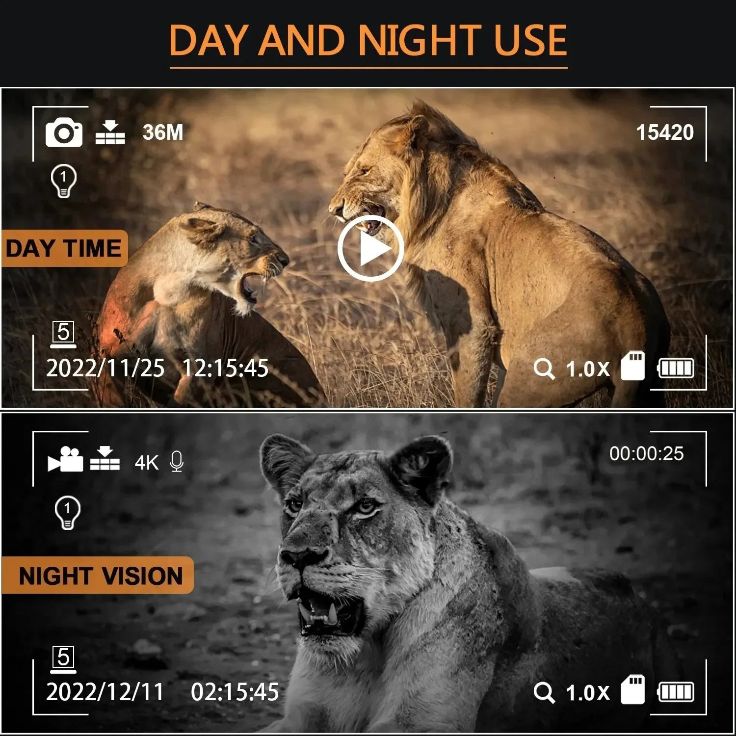 Ultra HD Nachtsicht IR Ferngläser