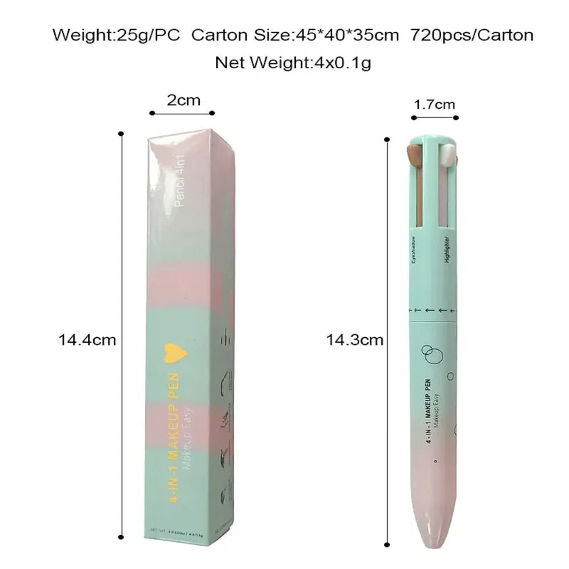 GlamPen️ - Mit diesem 4-in-1-Make-up-Stift siehst du überall und schnell gut aus