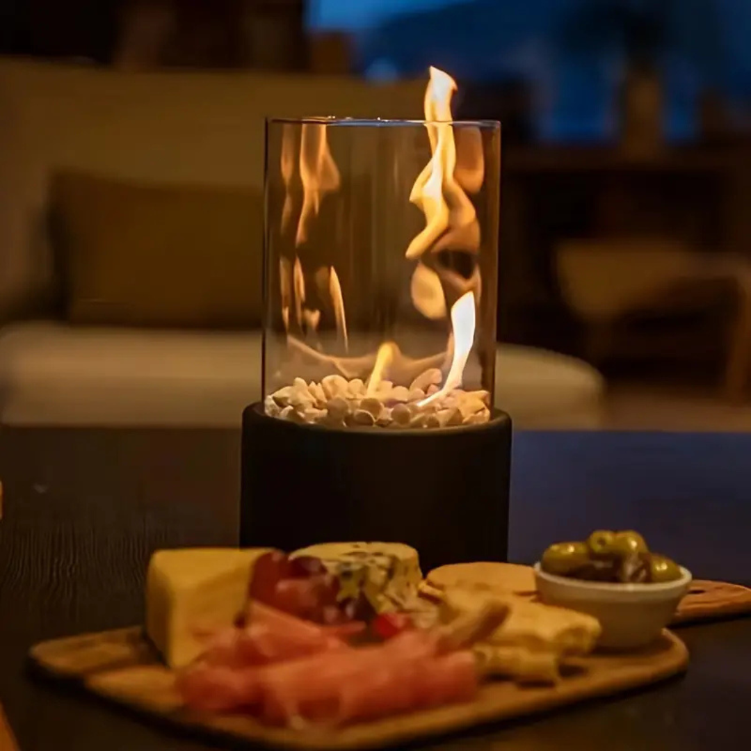 Moderne Tragbare Mini Feuerstelle Tischlampe