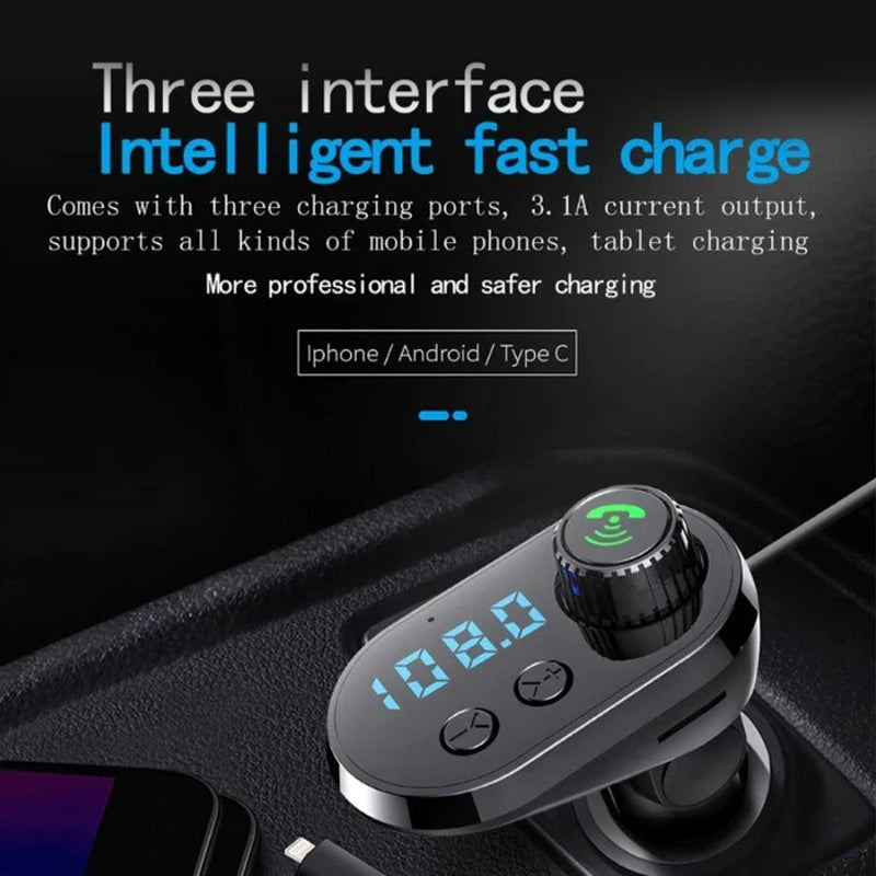 7 in 1 Auto Ladegerät & FM-Transmitter